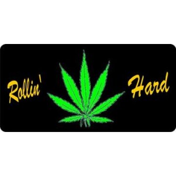 Rollin' Hard Photo License Plate 